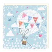 Hot Air Balloon New Baby Card
