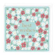 Floral Best Wishes Card
