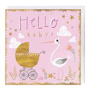 Hello Baby Pink Card