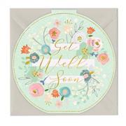 Get Well Soon Circular Card