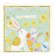 Bunny and Eggs Happy Easter Card