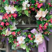 Artificial Spring summer door wreath 