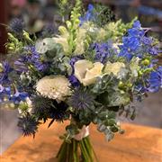 Blue and white bouquet 