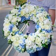 Blue and white with hydrangea 