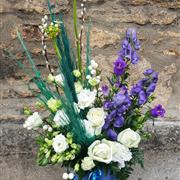 Blue and white box 
