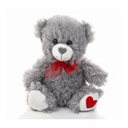 20cm VALENTINES BEAR GREY