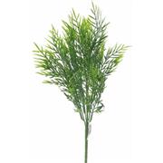 38cm PLASTIC FERN BUSH GREEN