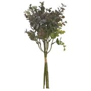 36cm PLASTIC EUCALYPTUS BUNDLE GREEN PURPLE