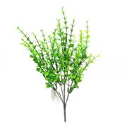 36cm PLASTIC EUCALYPTUS BUSH GREEN