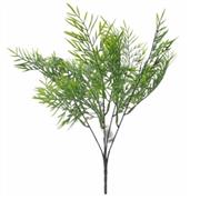 36cm PLASTIC FERN BUSH GREEN