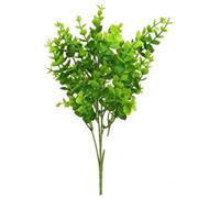 37cm PLASTIC MINI EUCALYPTUS BUSH 2 TONE GREEN