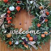 Very big autumn wreath 
