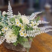 Pretty white basket